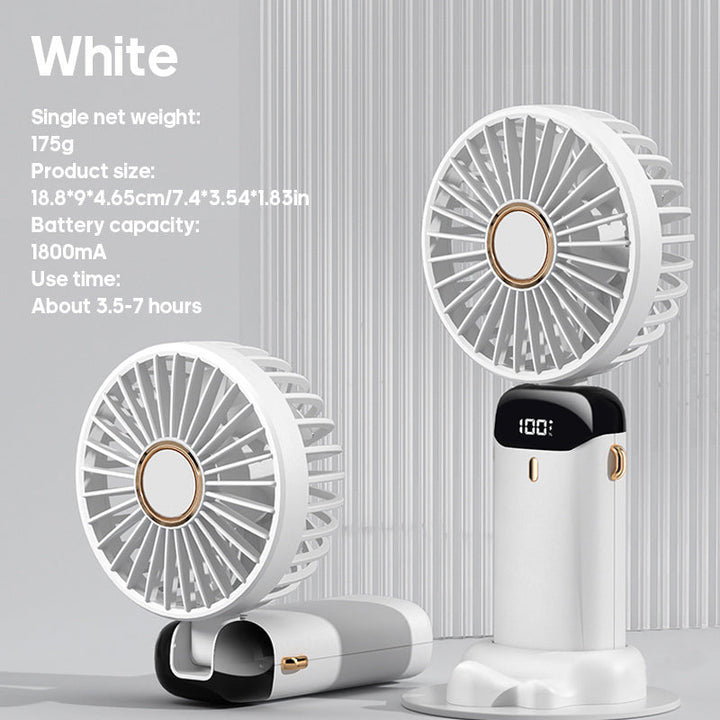 Portable USB Handheld Mini Fan with Phone Stand | Bowlift