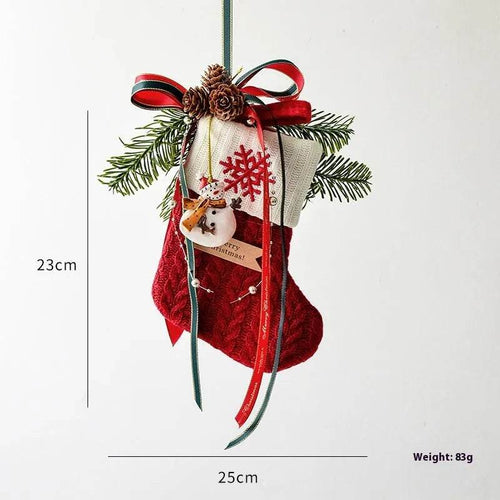 BowLift | Christmas Decoration Knitted Christmas Stockings Scene Layout