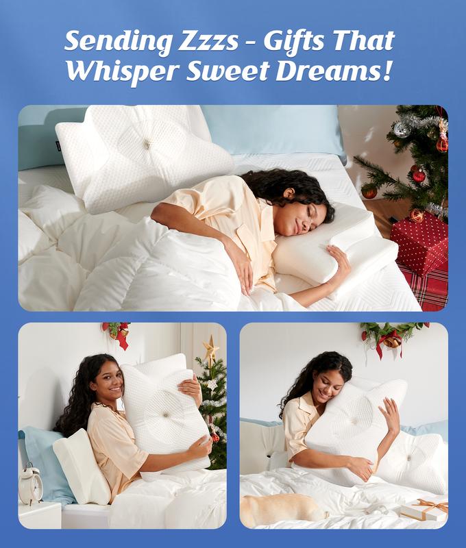 BowLift | Memory Foam Neck Pillow | Ergonomic Support for Neck Pain Relief at Home