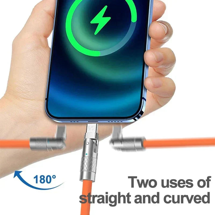 180° rotatable quick charger cable | Bowlift