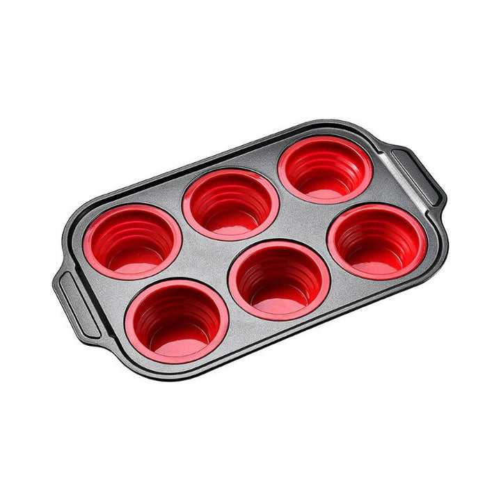 Press-Release Silicone Muffin Pan with Sturdy Metal Frame Bowlift
