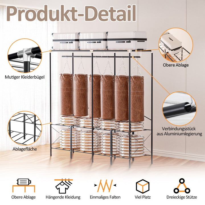 Foldable wardrobe bedroom cabinet | Bowlift