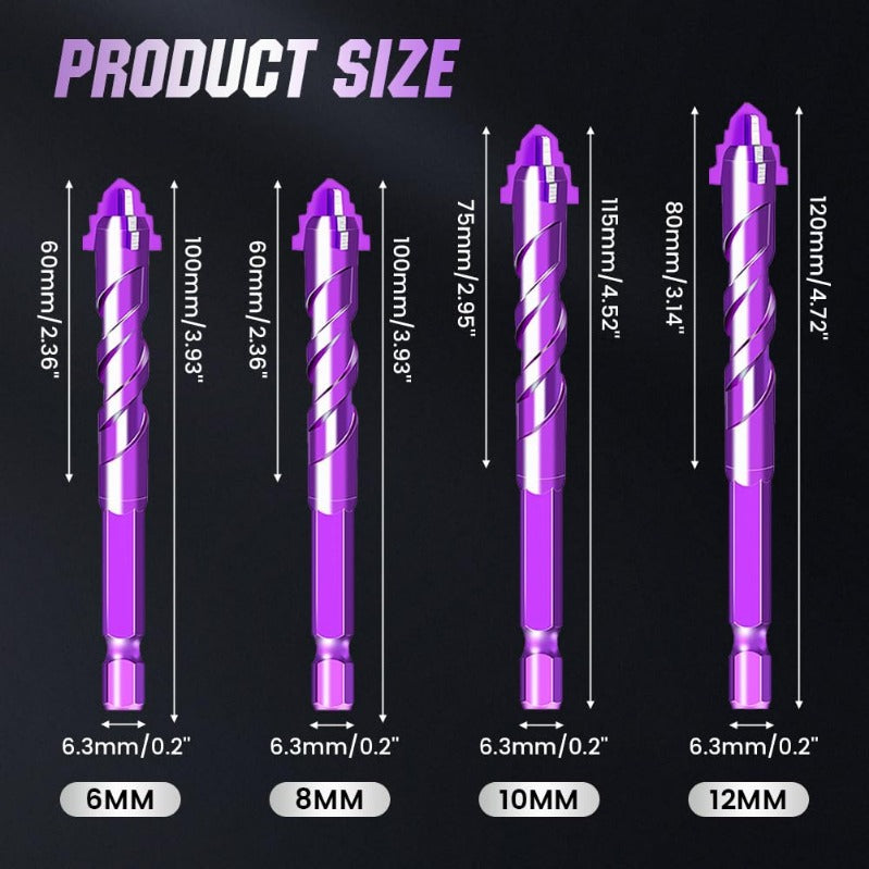 Woyuosn VioletShield Quad-Edge Drill Set Bowlift