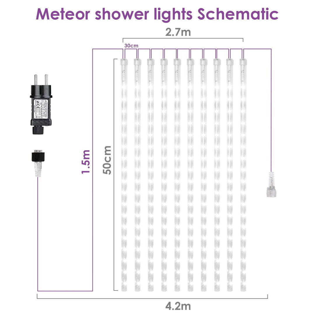 LED Meteor Shower String Light 360 LEDs IP44 | Bowlift