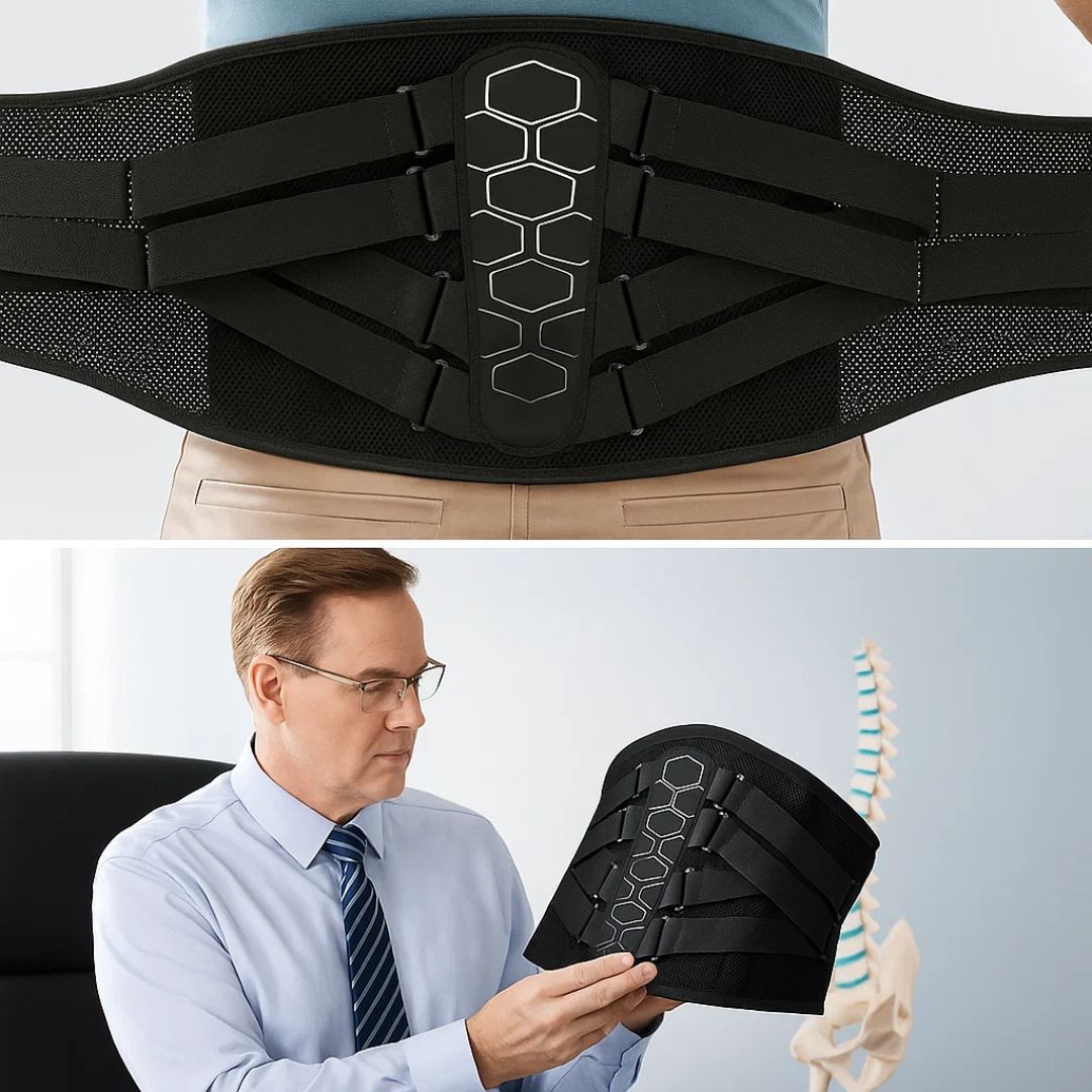 Ultra-Breathable Lumbar Support Belt – Lightweight Stabilising Wrap for Pain Relief & Posture Support Bowlift