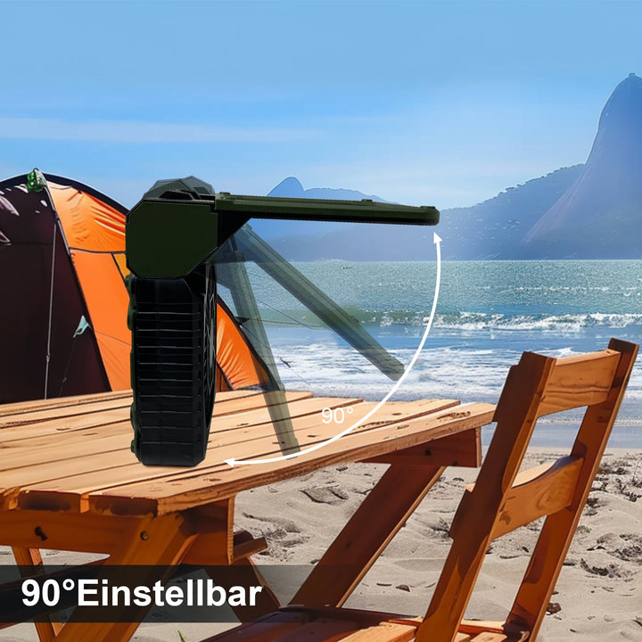Portable Solar Camping Fan LED Light | Bowlift