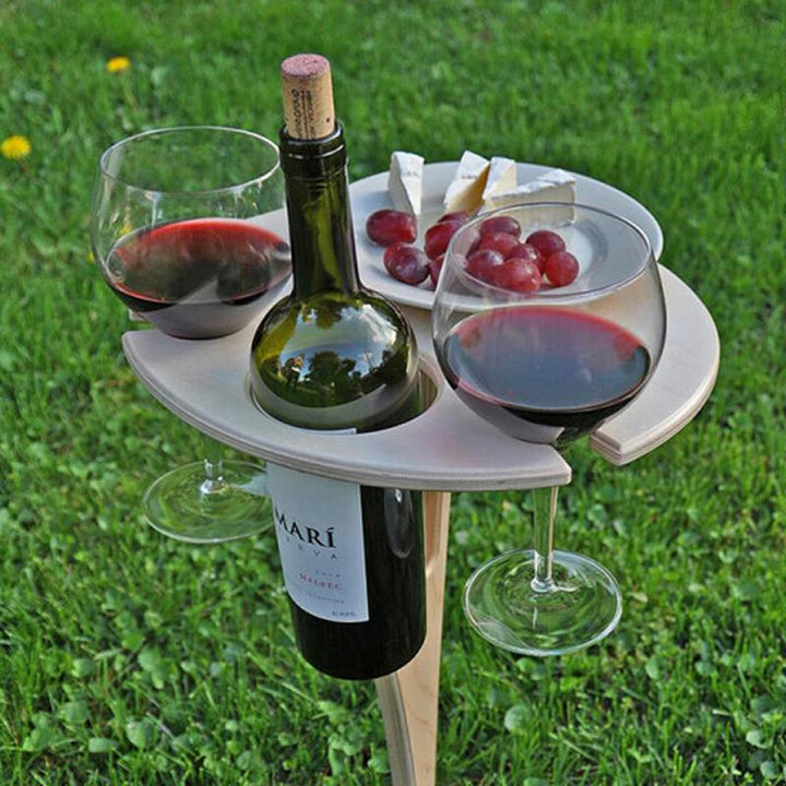 Outdoor Portable Diy Folding Wine Table | Bowlift