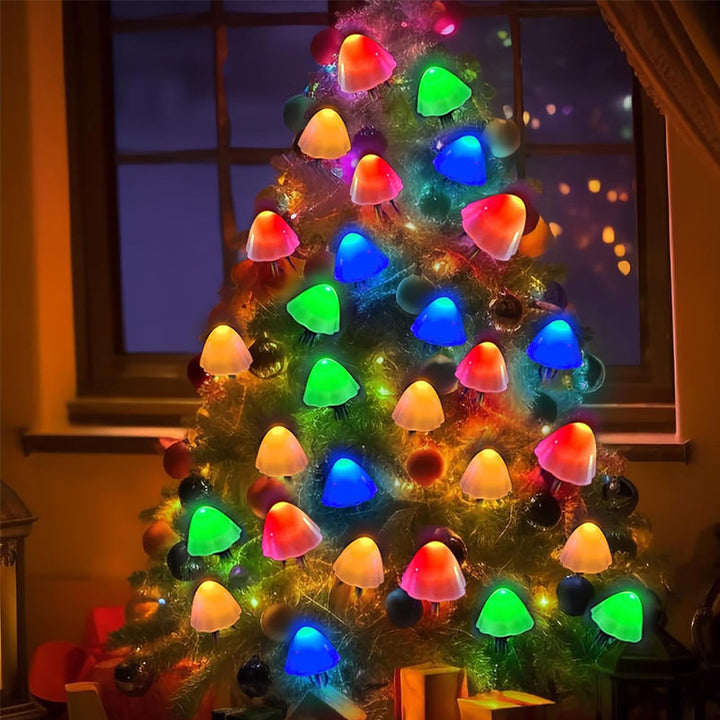 BowLift | LED Solar String Lights Ground Stake Mushroom Lights