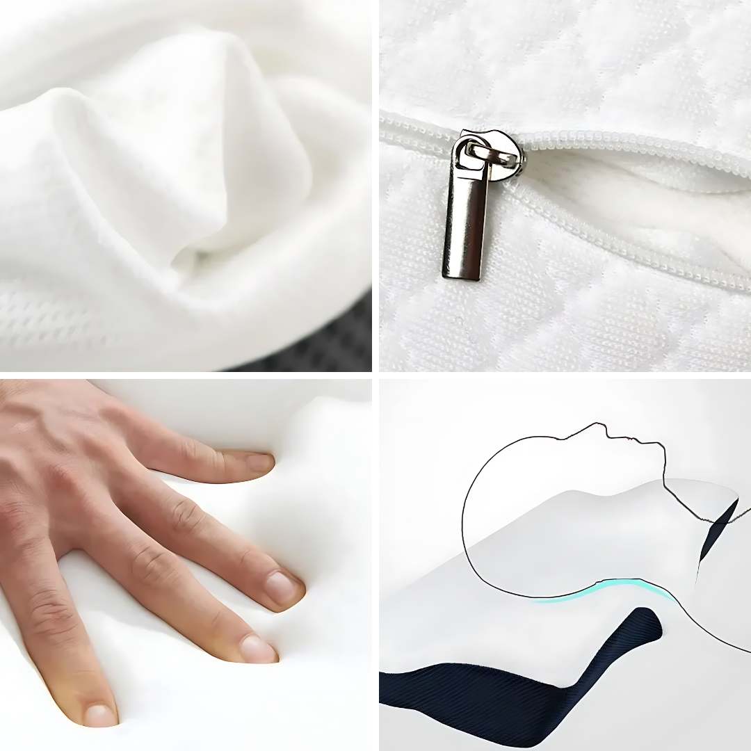 BowLift | Memory Foam Neck Support Pillow - Contoured Design for Neck Pain Relief & Improved Sleep Quality