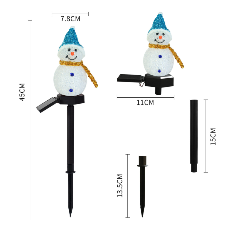 Solar light snowman | Bowlift