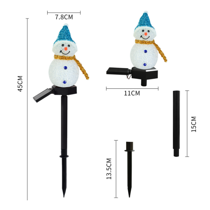Solar light snowman | Bowlift