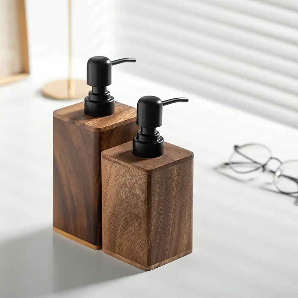 BowLift | Walnut Aura Lotion & Soap Dispenser
