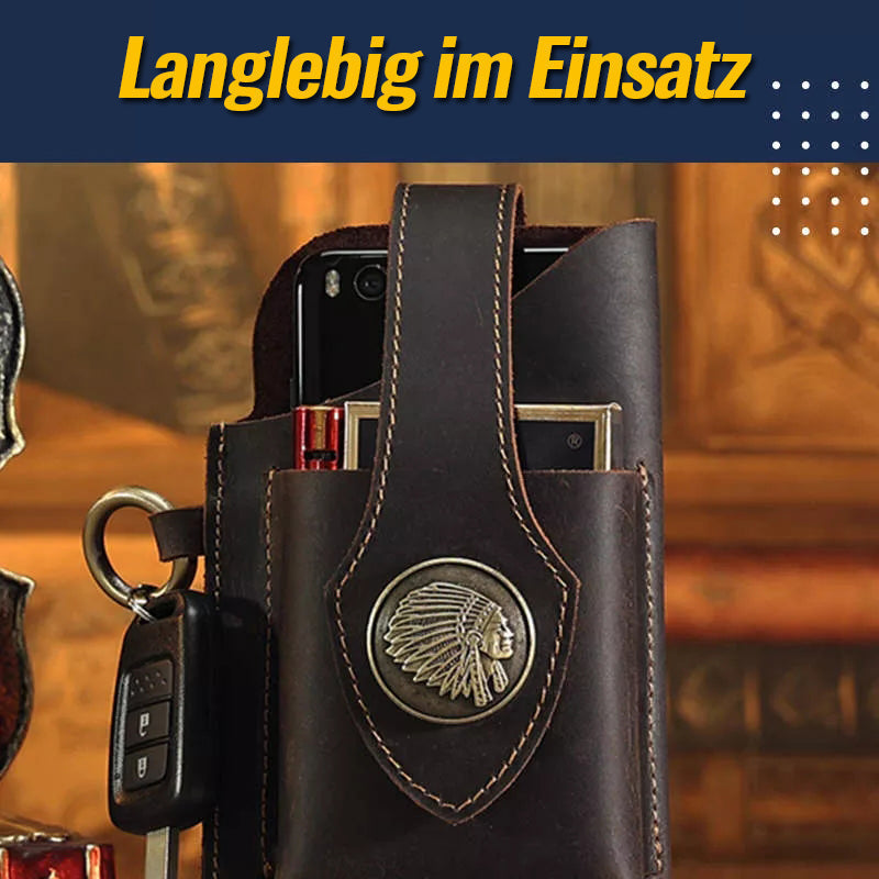 BowLift | Multifunctional leather phone case