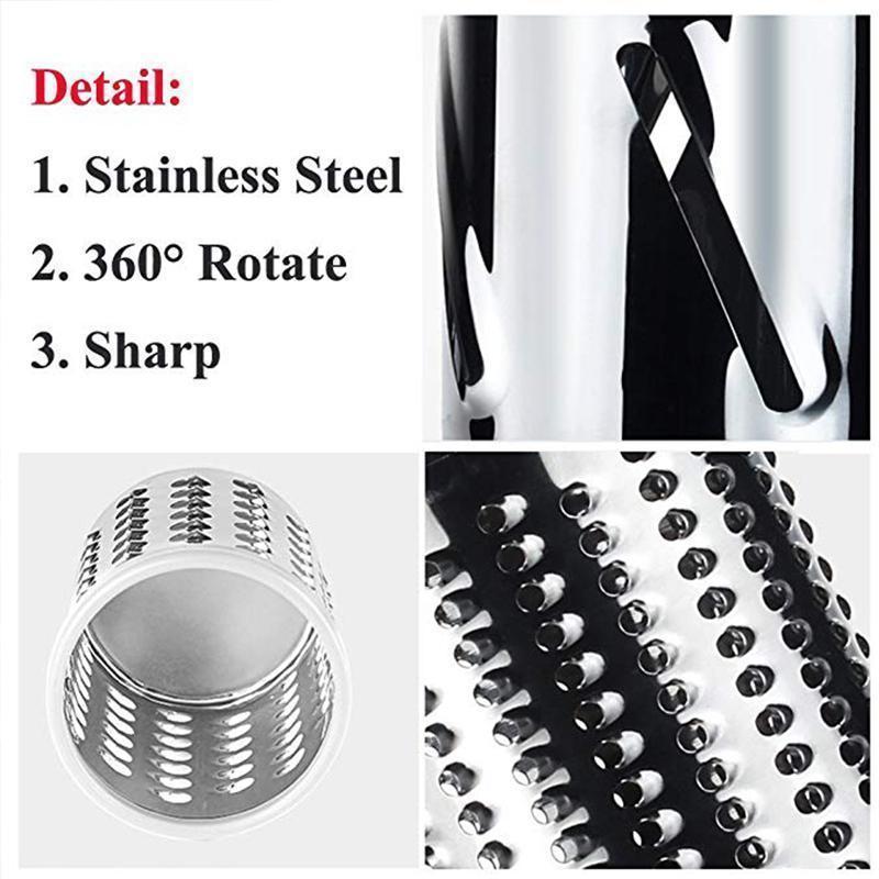 BowLift | 3 in 1 Rotary Cheese Grater Vegetable Slicer