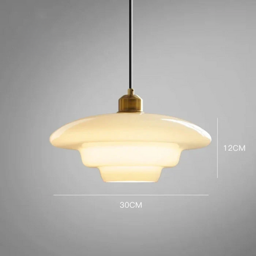 BowLift | White Glass Design Pendant Lamp