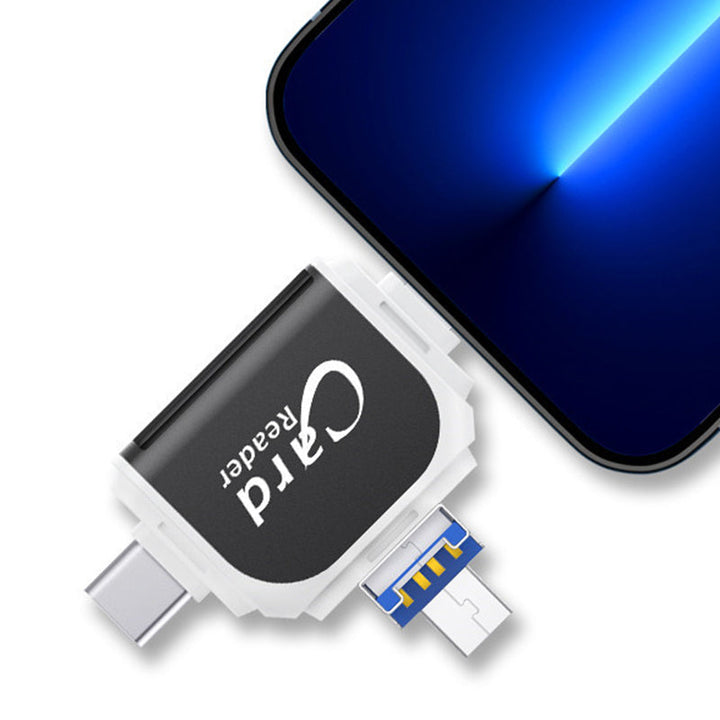 BowLift | 4-in-1 Universal SD TF Card Reader with Multiple Connections