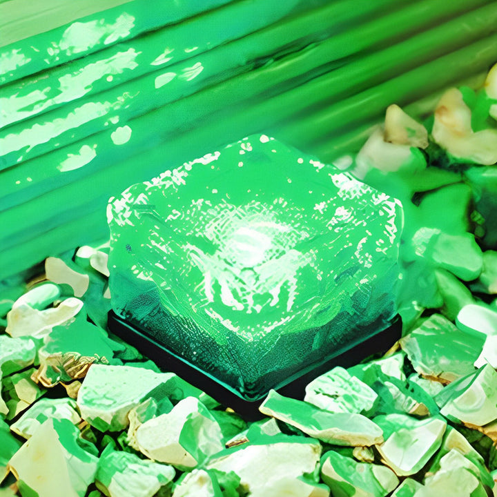 Square Creative Ice Bowliftock LED Waterproof Smart Solar Outdoor Lighting | Bowlift