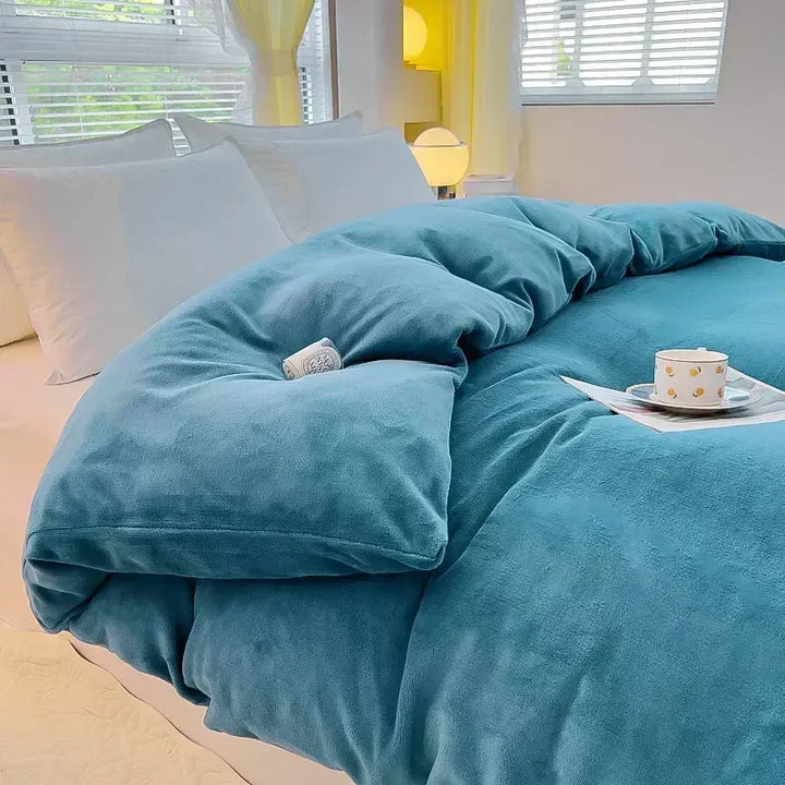 BowLift | Verdict Flannel Fleece Duvet Cover - CozyCover