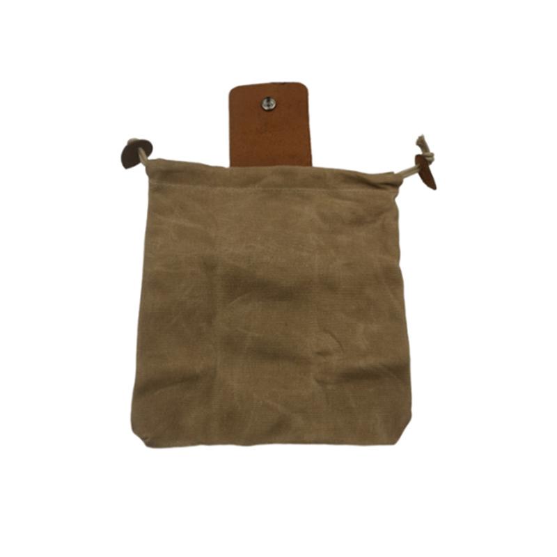 Dimoohome™ Leather and canvas bushcraft bag | Bowlift
