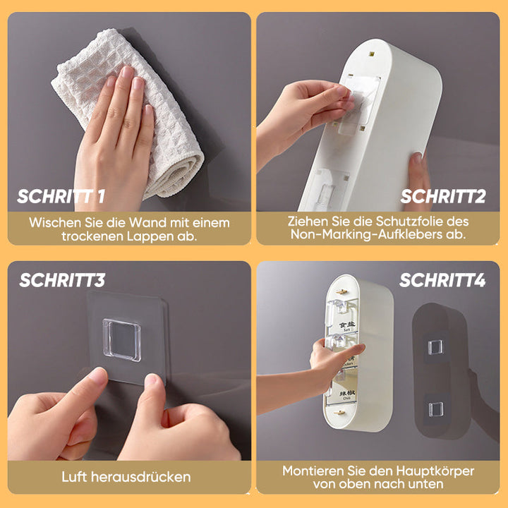 Space-saving spice jar for wall mounting | Bowlift