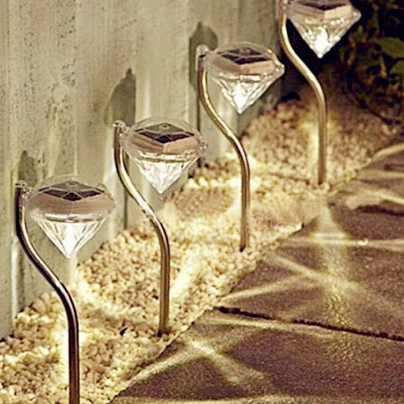 BowLift | Solar Garden Light in Diamond Shape – LED Lamps for Outdoor Decoration and Lighting