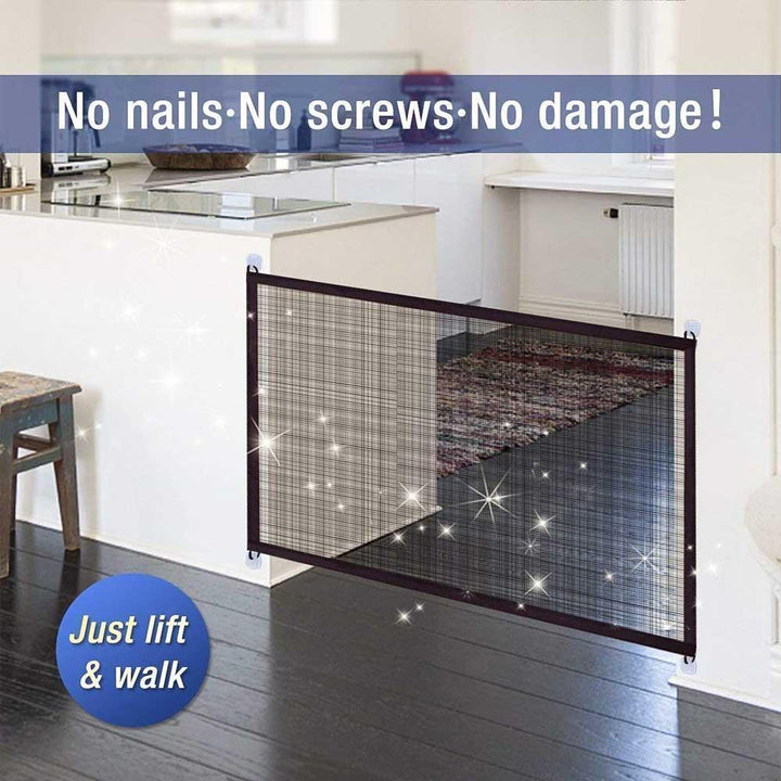 BowLift | Portable Mesh Dog Gate For House