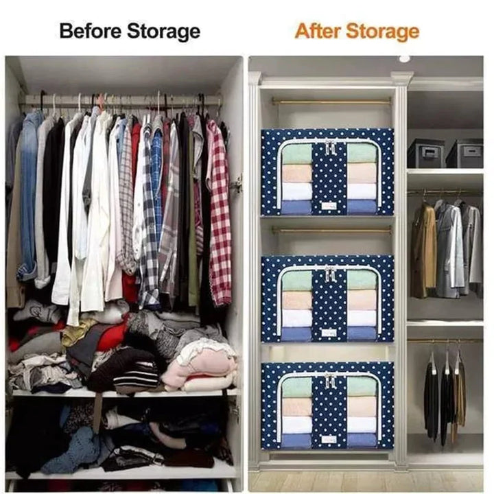 Folding Storage Box For Clothes - 55 Ltr Bowlift