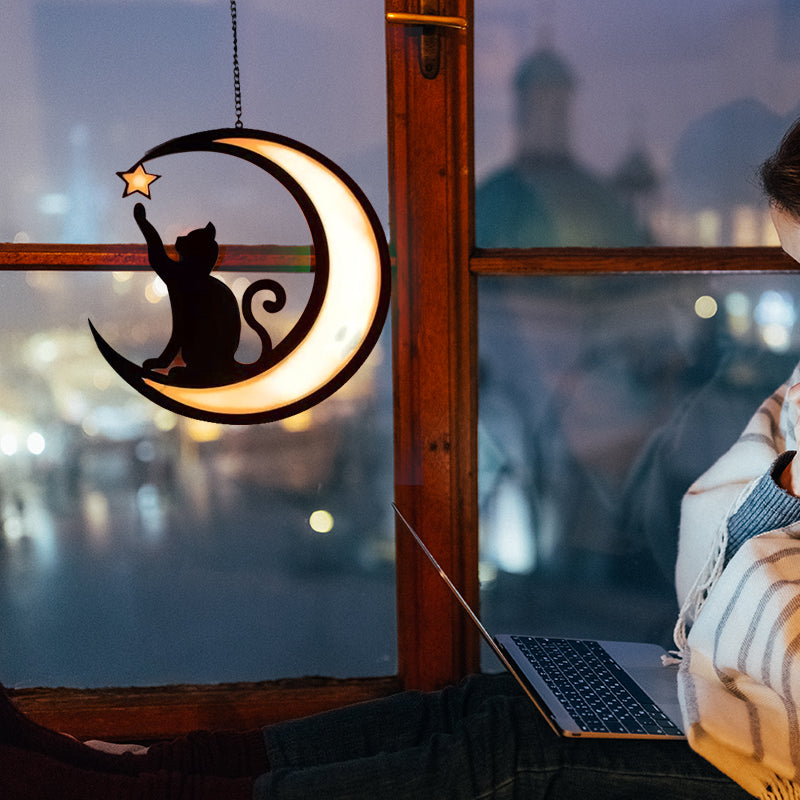 BowLift | Moon Black Cat Decorations