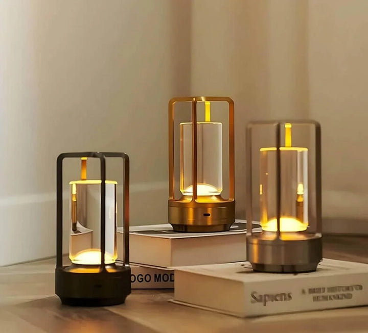 Waterproof and Portable Crystal Table Lamp - AuroraGlow | Bowlift