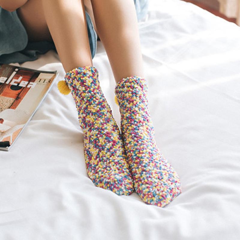 BowLift | Coral Fleece Cupcake Socks
