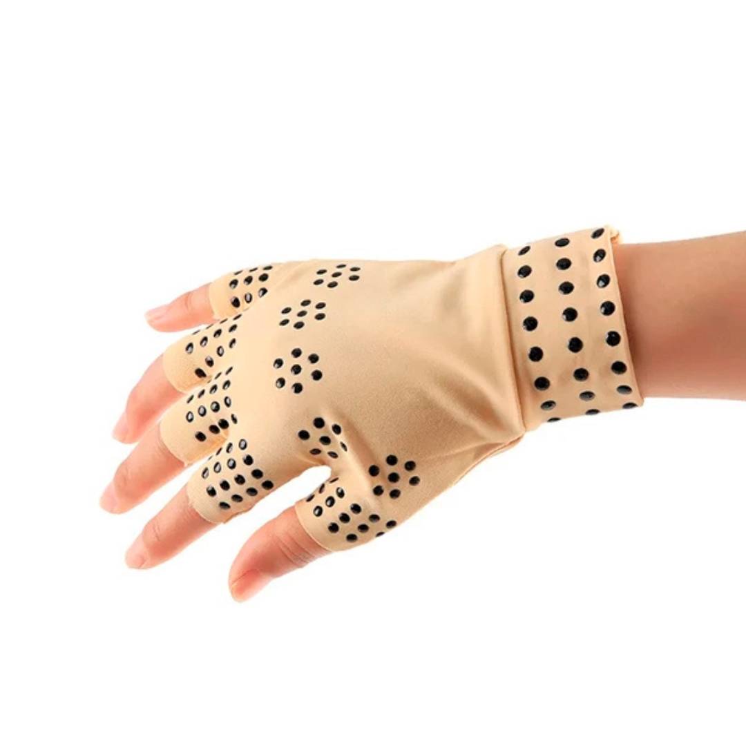 BowLift | Fingerless Gloves for Arthritis & Pain Relief - Magnetic Compression for Improved Circulation and Reduced Swelling