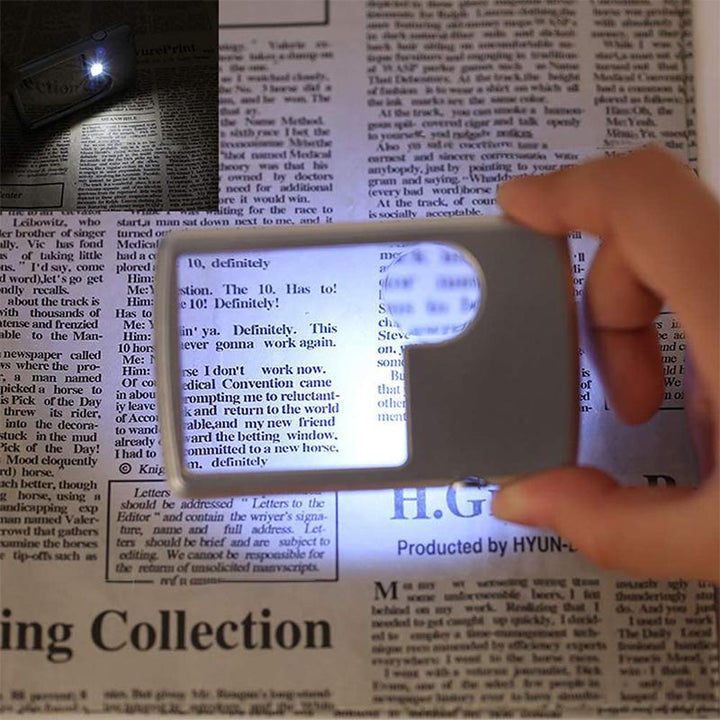BowLift | LED Card Type Magnifier For Reading