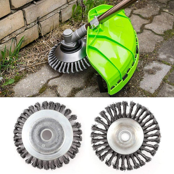 BowLift | Round Twist Wire Wheel Brush for Brushing / Weed Cutting