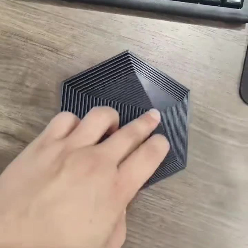 BowLift | 3D-printed Fractal Fidget Hexagon