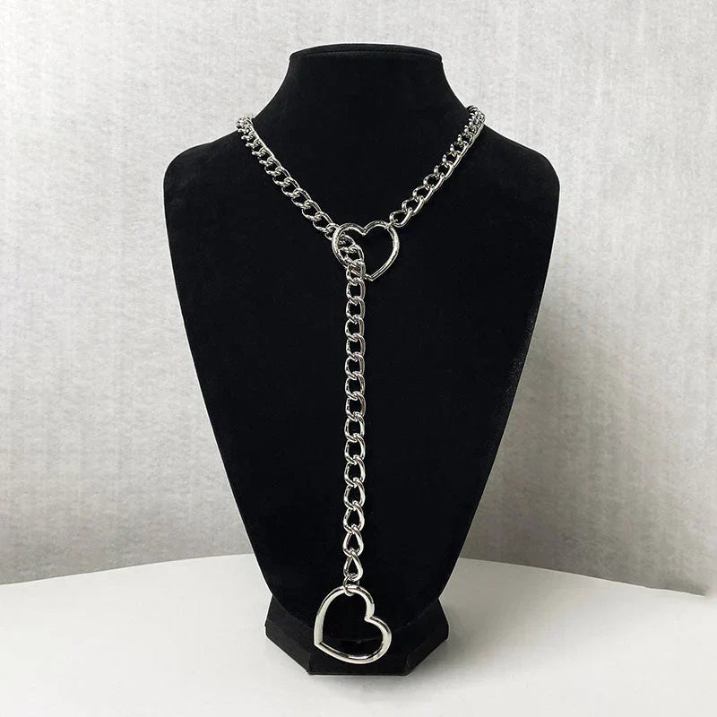 BowLift | Gothic Punk Heart Necklace