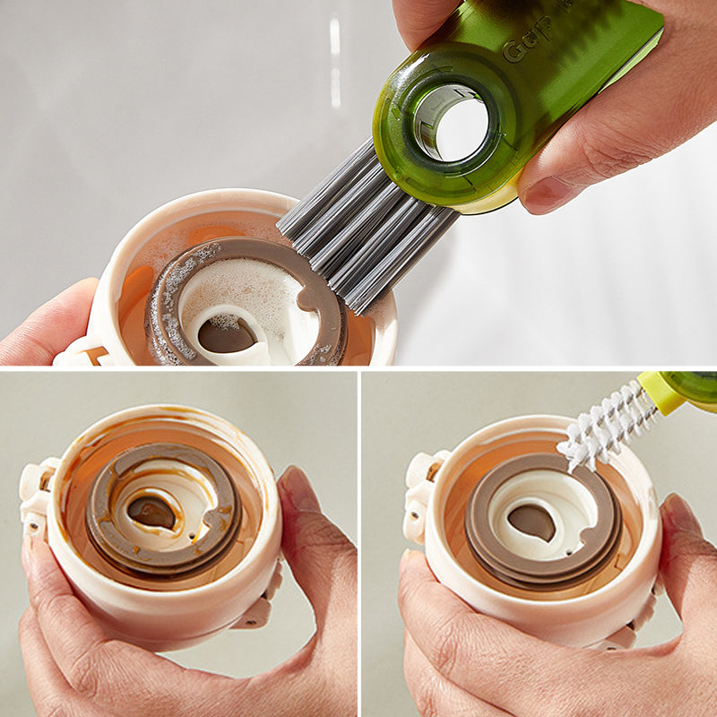 3 in 1 Cleaning Brush Multifunctional Bottle Gap Cleaner Brush | Bowlift