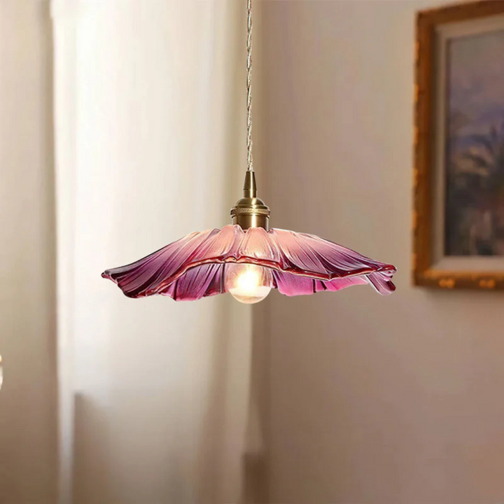 BowLift | Retro Lotus Glass Pendant Lamp