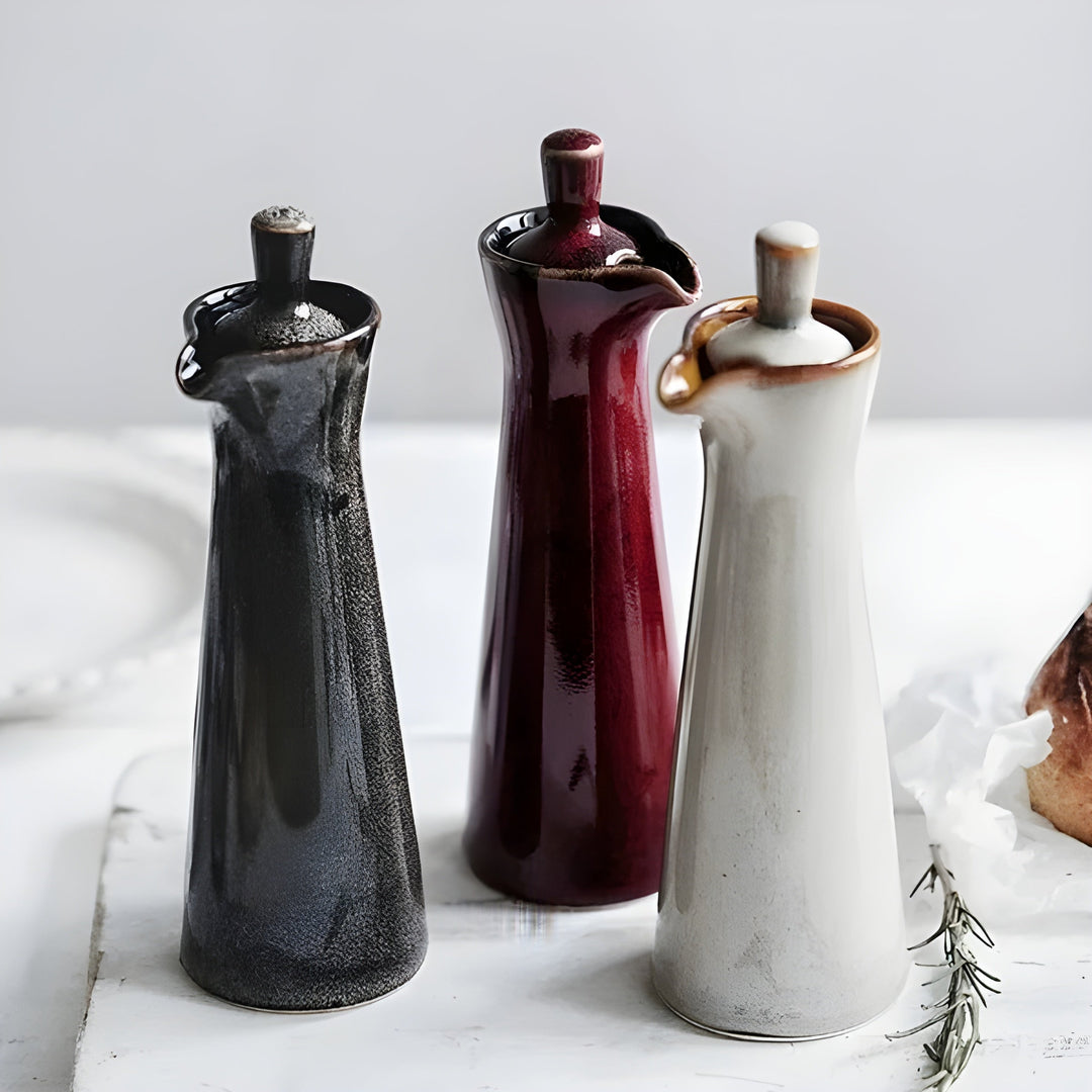 Oil and spice bottle made of ceramic – Stylish and aroma-preserving | Perfect for kitchen and dining taBowlifte | Bowlift