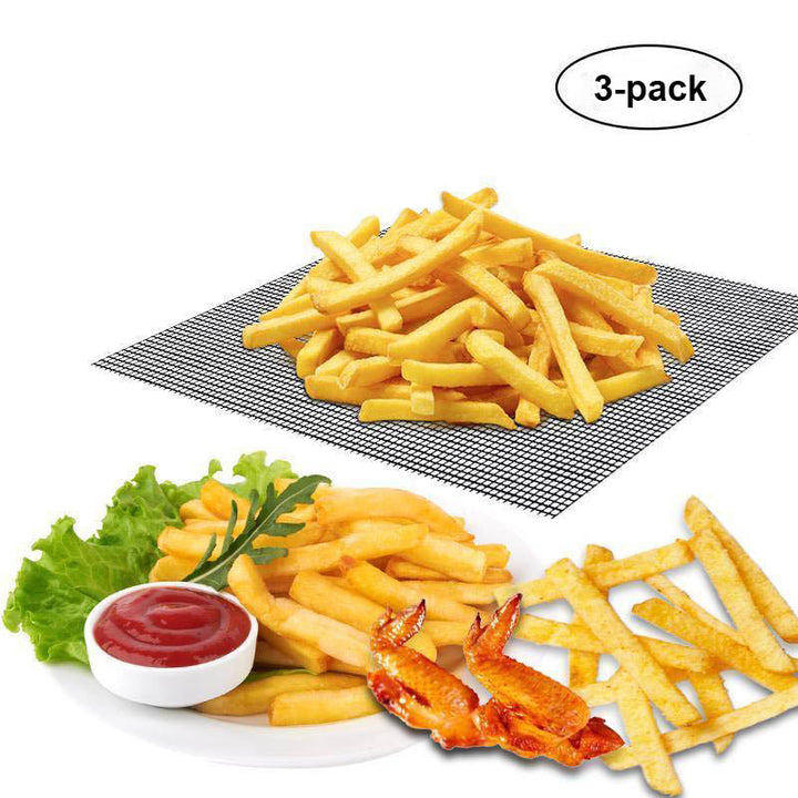 BowLift | Grillfine BBQ Grill net / Grill mat | Non-stick & Reusable | Heat resistant up to 370 °C | For meat, fish & vegetables