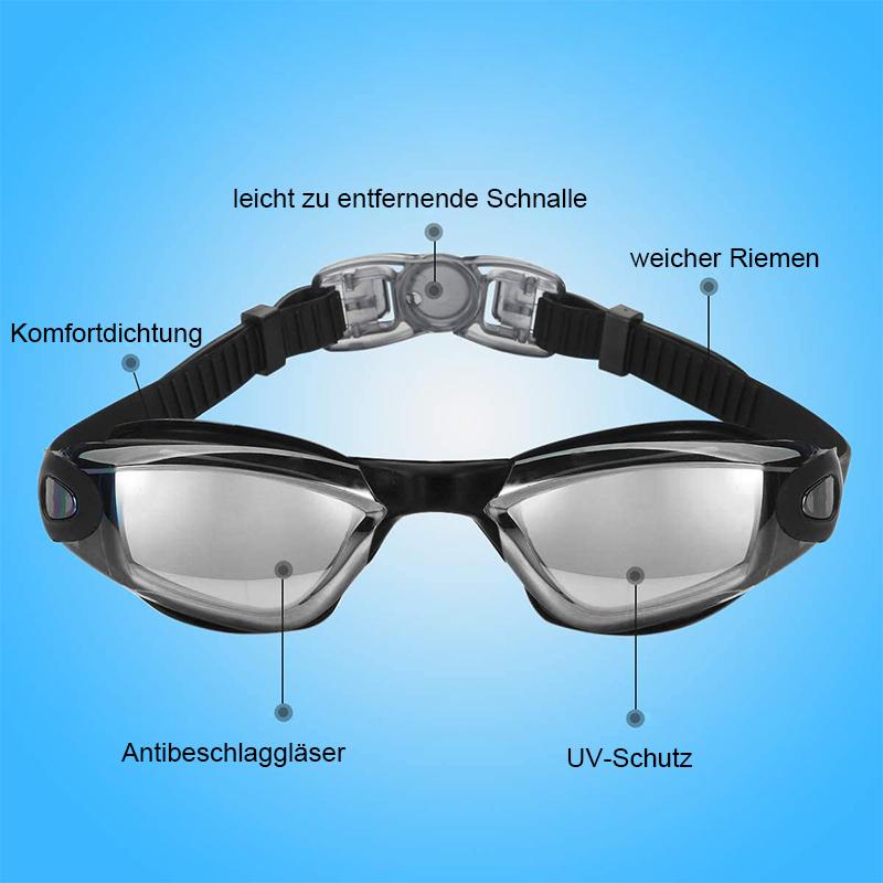 BowLift | No leak anti-fog UV protection triathlon swim goggles