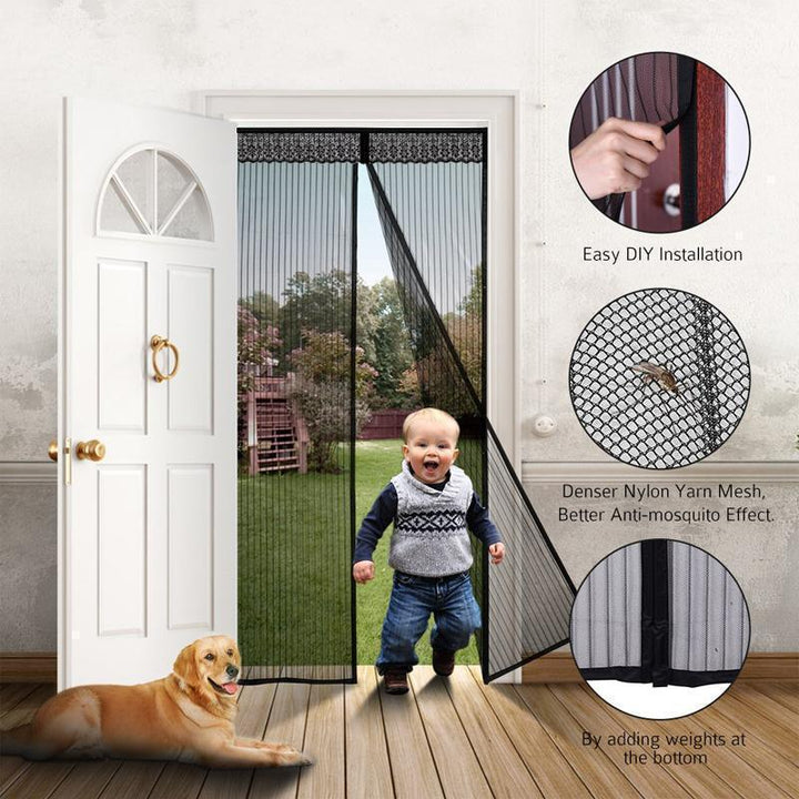 BowLift | Magnetic Fly Screen Door with Continuous Hook and Loop Fastener