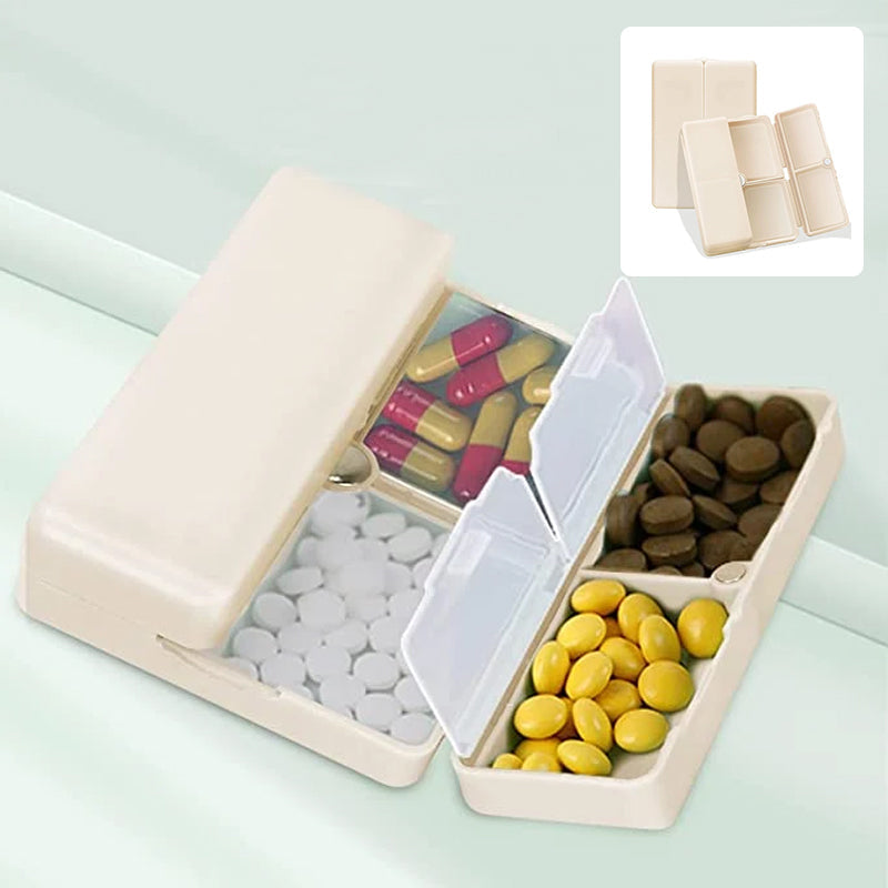 BowLift | Portable Magnetic Pill Box with 7 Compartments