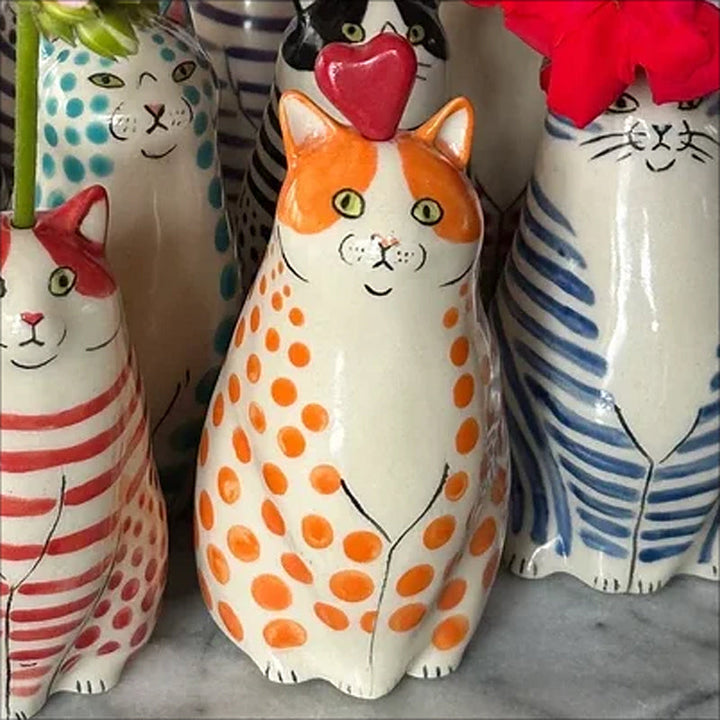 BowLift | Polka Dot Cat Vase