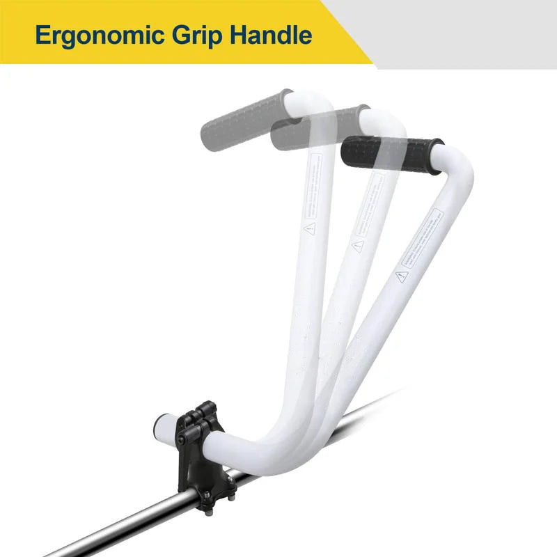 BowLift | Ergonomic Weed Killer Handle Extension Brush Cutter Trimmer Handle