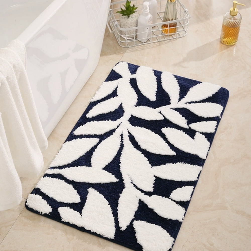 BowLift | Zyphire Leaf Pattern Bath Mat