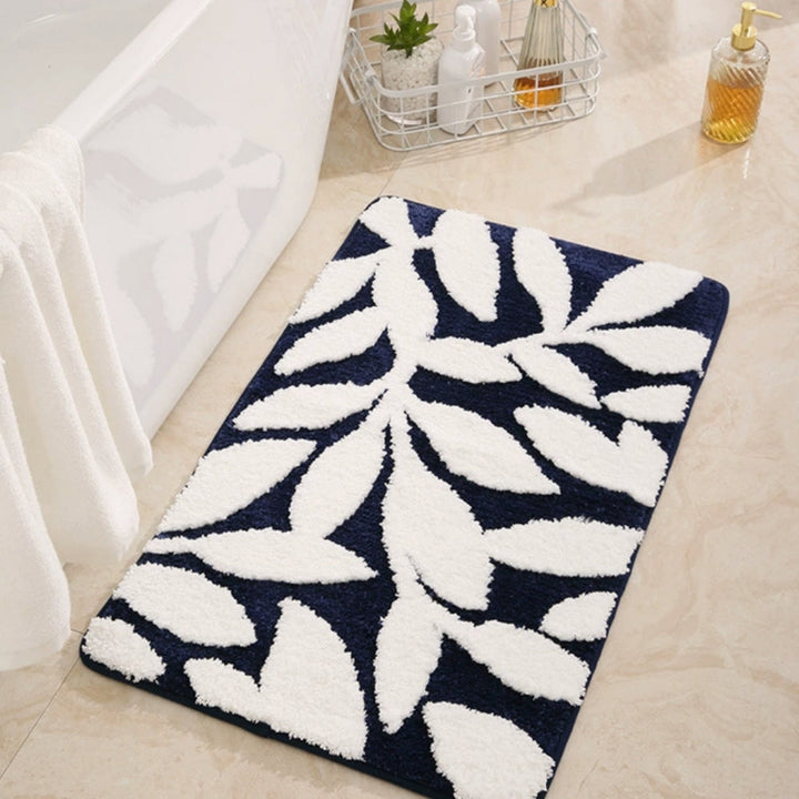 BowLift | Zyphire Leaf Pattern Bath Mat