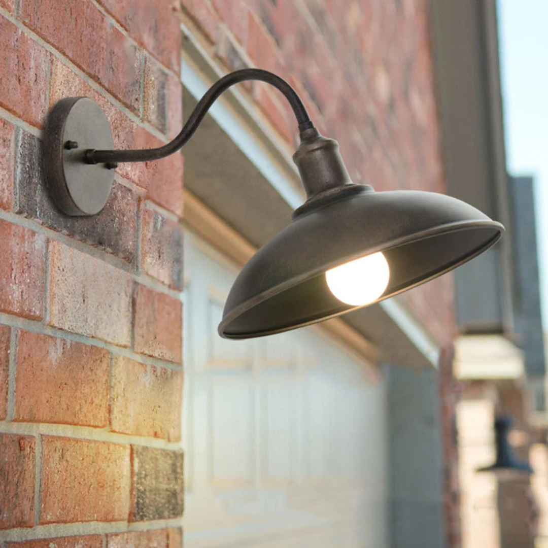 BowLift | Antique Brass IP65 Waterproof Outdoor Wall Lamp