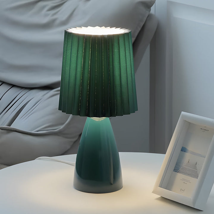 BowLift | Dimmable Desk Lamp | Glass Base with USB Port for Adjustable Lighting in Home Office or Study | Pink Shade Lamp