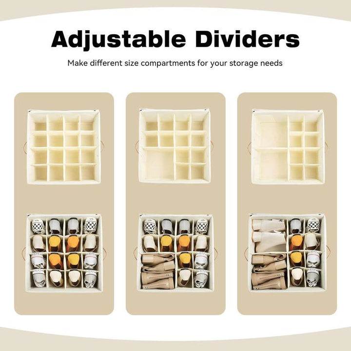 BowLift | Collapsible Shoe Organizer Box with Transparent Cover