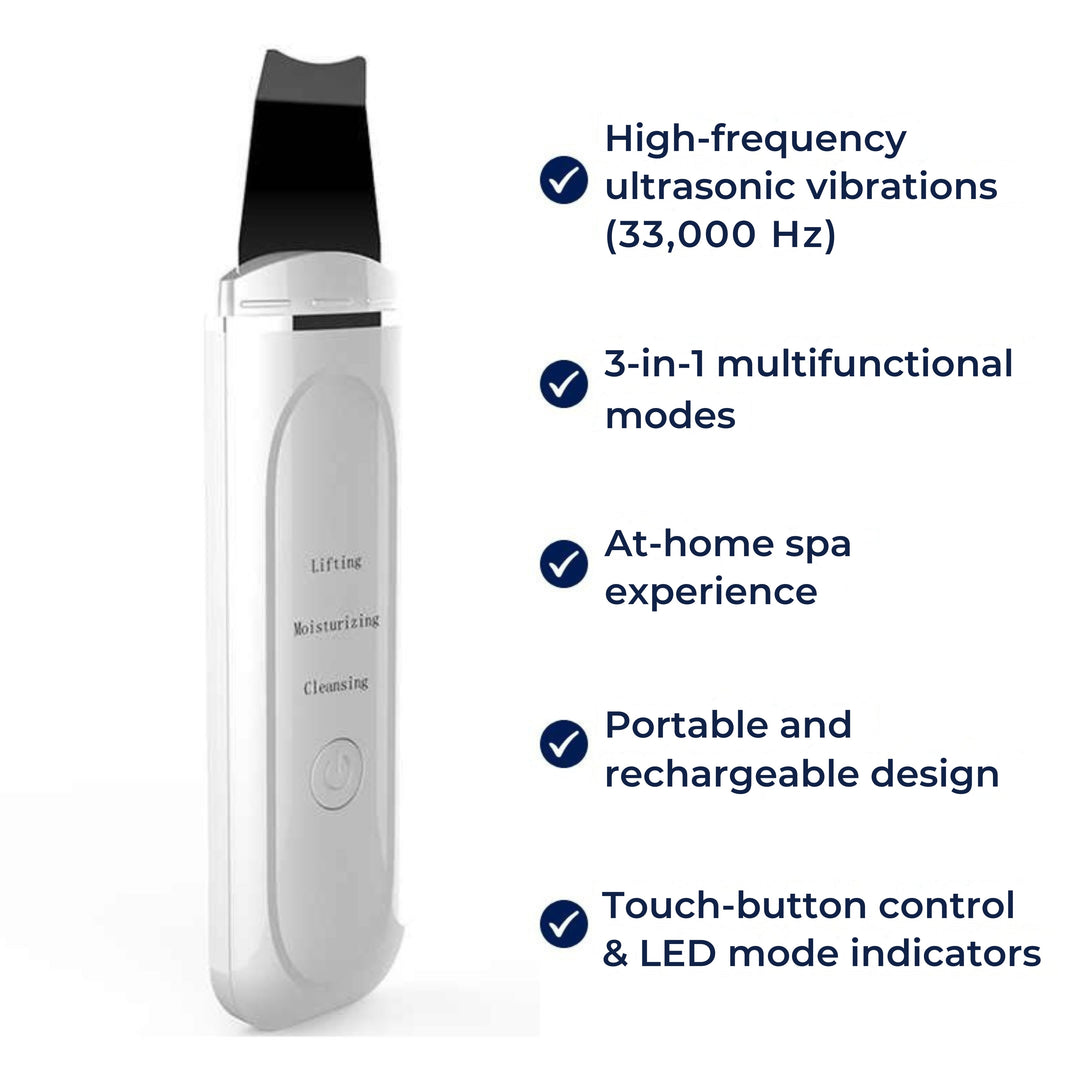 GlowSonic | Ultrasonic Facial Wand – Deep Cleansing – 33,000 Vibrations – At-Home Skincare Tool Bowlift